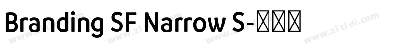 Branding SF Narrow S字体转换